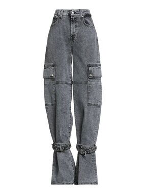NWT! Chiara Biasi X 7 for All Mankind Cargo Jeans with Belted Hem